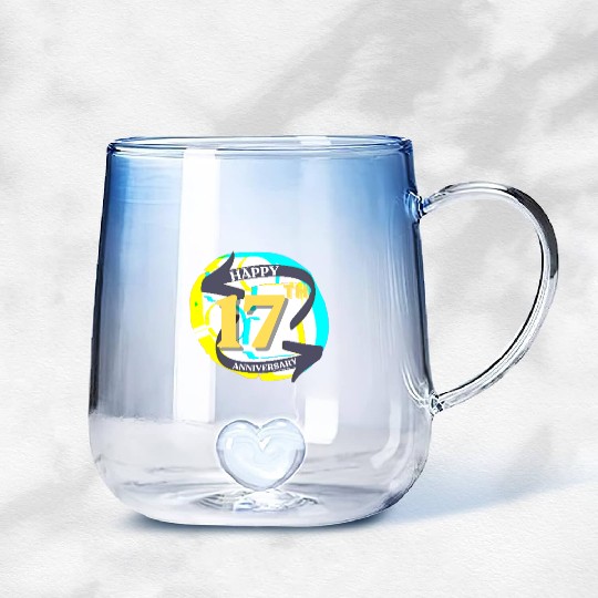 ANNIVERSARY 17 Gradient Glass Mugs