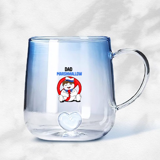 DAD ghostbusters 2 Gradient Glass Mugs