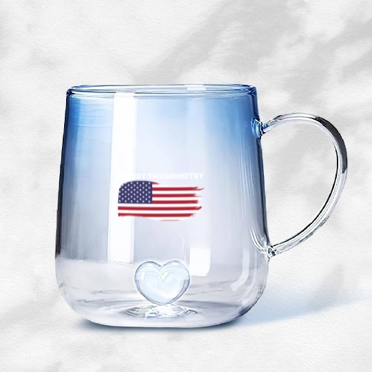 I Study Triggernometry 2nd Aamendment US American Gradient Glass Mugs