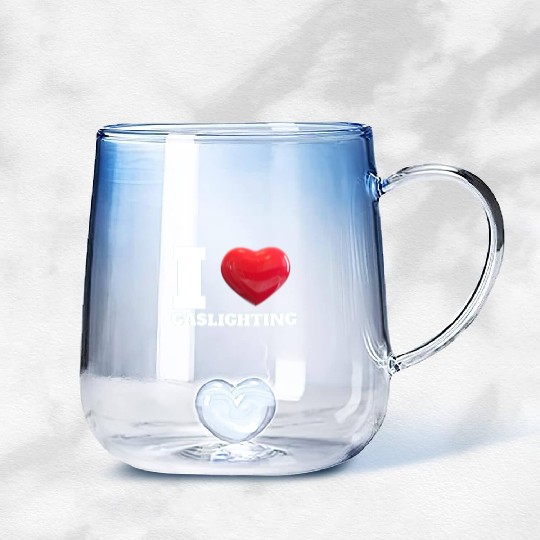Ilove gaslighting Gradient Glass Mugs