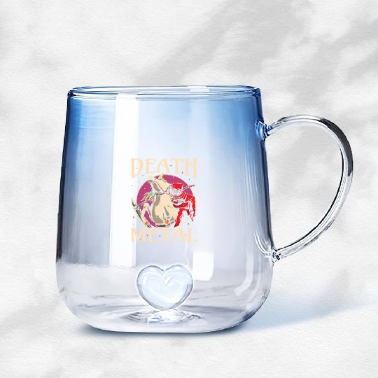 Reaper Rock Satan Unicorn Festivals Death Metal Gradient Glass Mugs