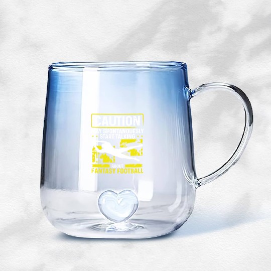 Fantasy Football Player talk Fantasy Football Gradient Glass Mugs
