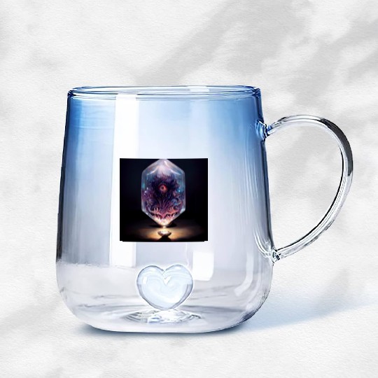 Cthulhu Art Gradient Glass Mugs