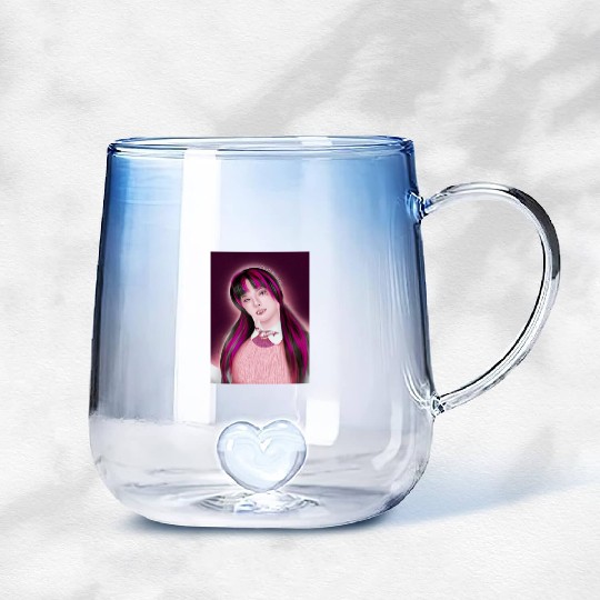 Yeji Itzy Draculaura Monster High Gradient Glass Mugs