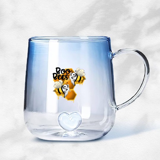 Honey Boo Bees Gradient Glass Mugs