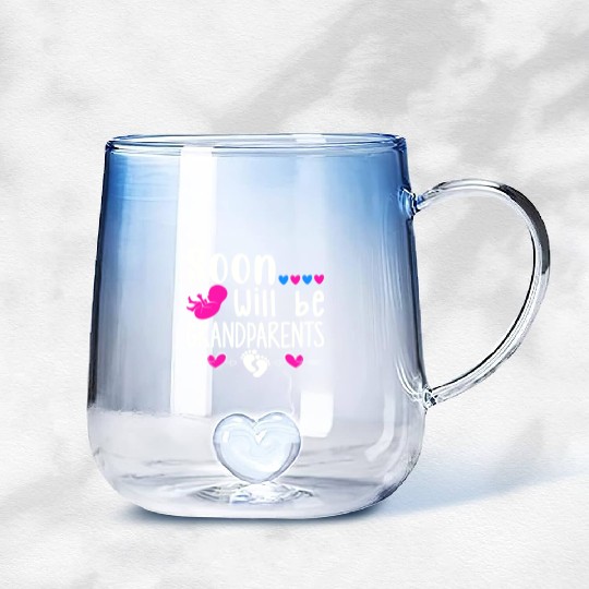 We Will Soon Become Grandparents, Be Grandparents Gradient Glass Mugs
