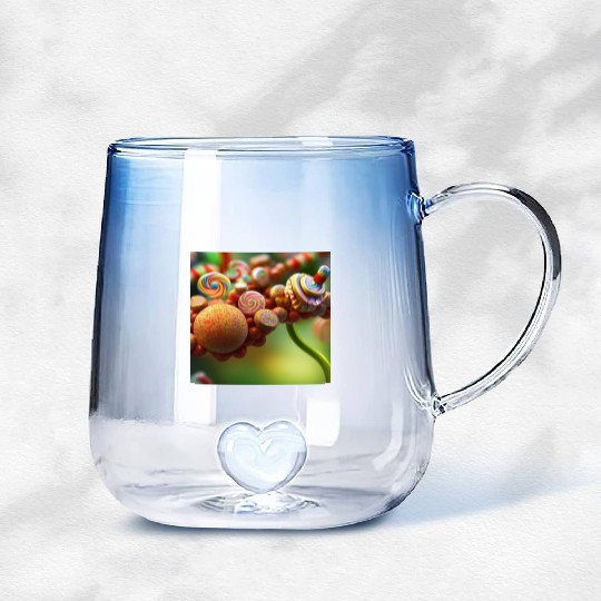 A glimpse into candy land version 4 Gradient Glass Mugs