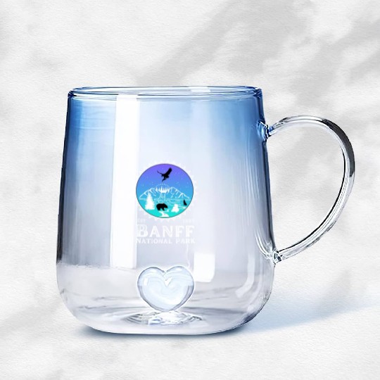 Banff National Park Gradient Glass Mugs