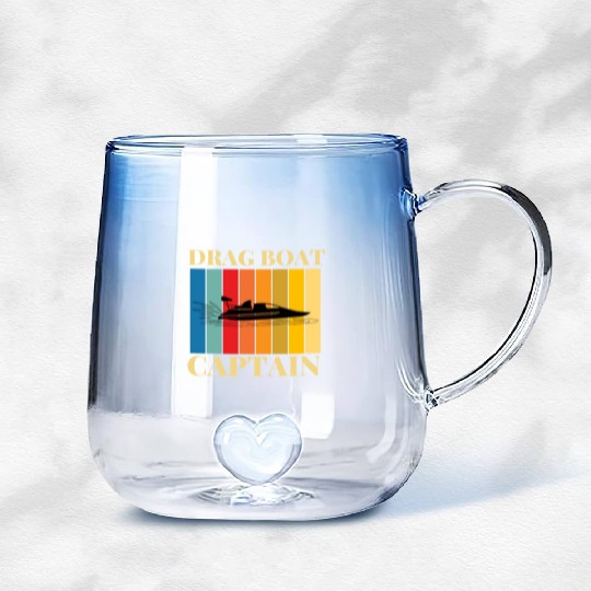 Drag Boat Racing And Speedboat Racing Gradient Glass Mugs