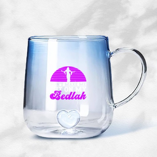 Don't Make Me Put On My Bedlah - Belly Dance Gradient Glass Mugs