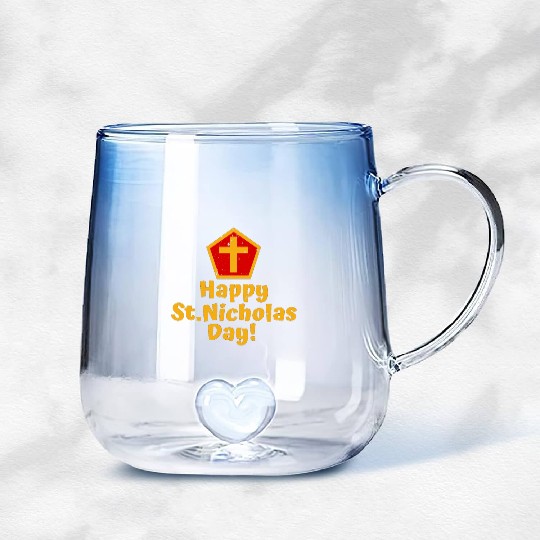 Saint Nicholas Gradient Glass Mugs