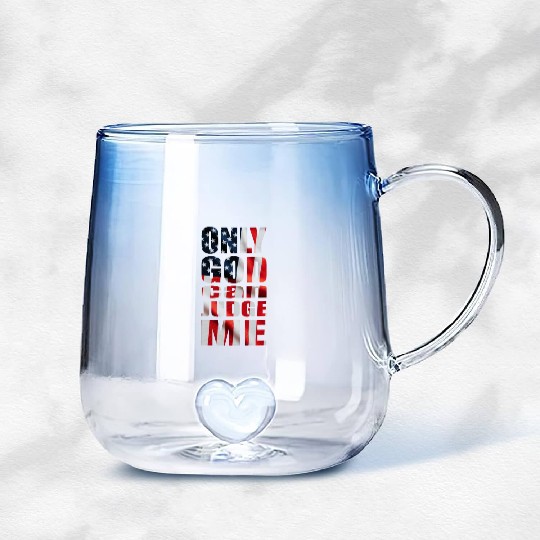 Only God can Judge Me usa Gradient Glass Mugs