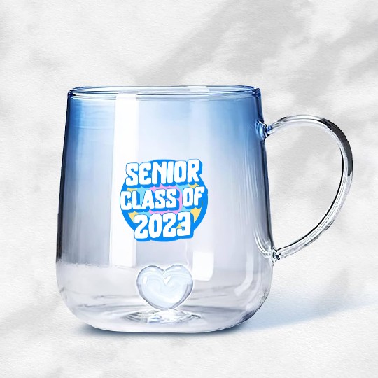 Graduation Gradient Glass Mugs, Senior Class Of 2023 Gift End