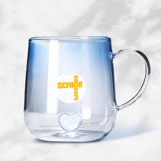 Graduation Gradient Glass Mugs, Senior Class Of 2023 Gift End