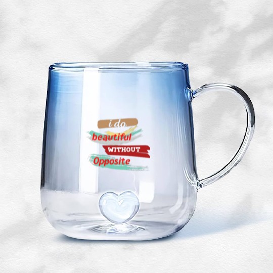 Do something beautiful for free Gradient Glass Mugs