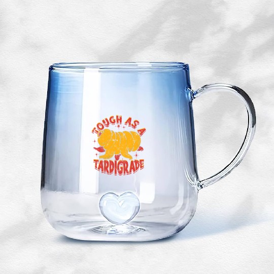 Tough as a tardigrade - tardigrade Gradient Glass Mugs