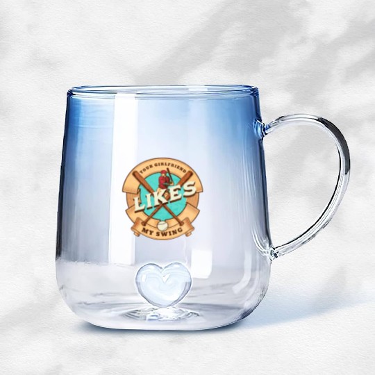Your Girlfriend Likes My Swing Gradient Glass Mugs