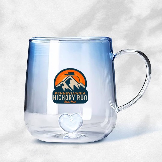 Hickory Run state park Pennsylvania Gradient Glass Mugs