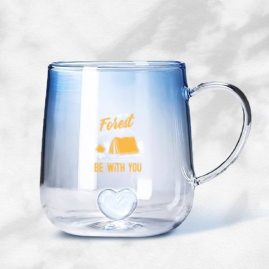 May The Forest Be With You Gradient Glass Mugs