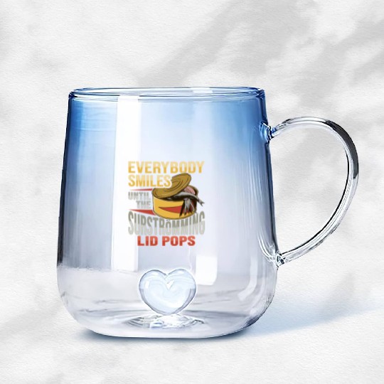 Canned Fish Surströmming Design for Swedish Fish Gradient Glass Mugs