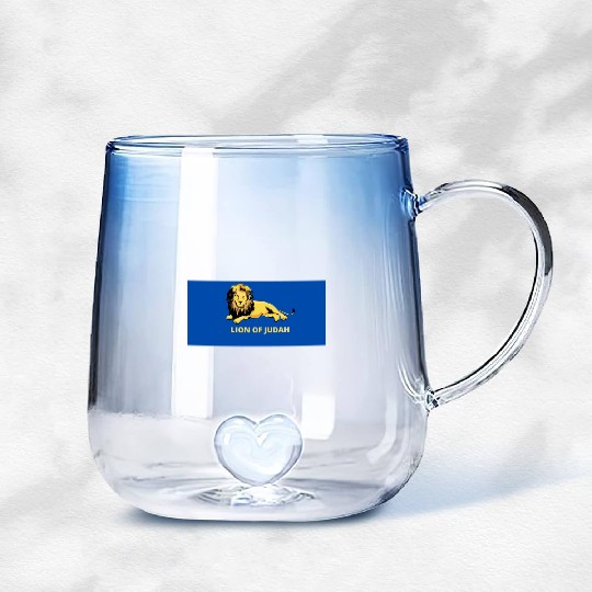LION OF JUDAH Gradient Glass Mugs