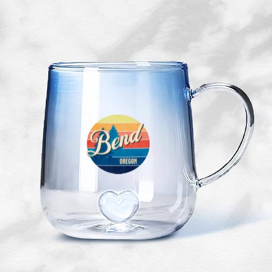 Bend - Oregon Gradient Glass Mugs