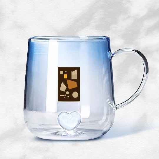 Chocolate Espresso Candy Bar Gradient Glass Mugs