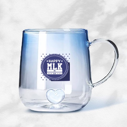 Martin Luther king jr. day Gradient Glass Mugs