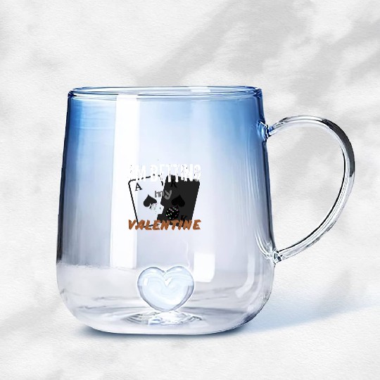 betting valentines Cool casino winner number Gradient Glass Mugs