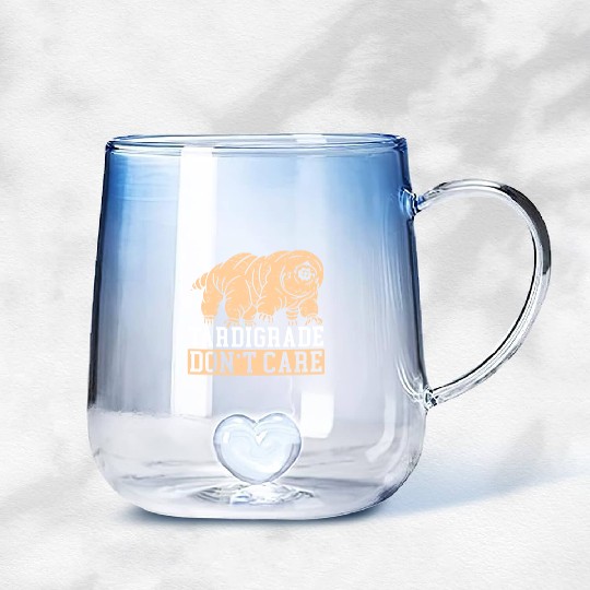 Tardigrade Don't Care Water Bear Biology Gradient Glass Mugs