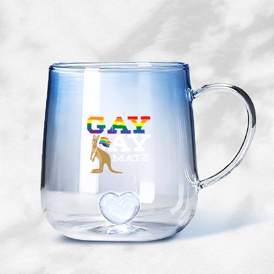 Australian LGBT Bi Homo Transgender Lesbian Gay Gradient Glass Mugs