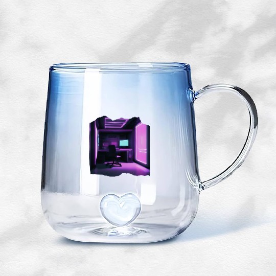 Future Room 3D - Isometrical Gradient Glass Mugs