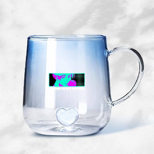 Anime Is My Fetish Manga Nerd Japanese Animation W Gradient Glass Mugs