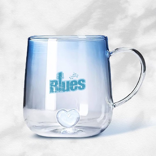 Blues Music Chicago Trumpet Gradient Glass Mugs