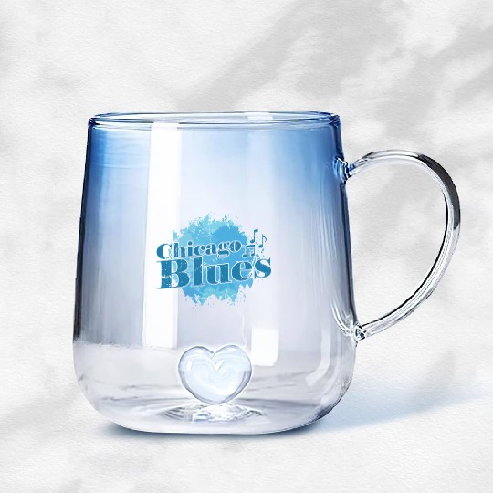 Blues Music Trumpet Gradient Glass Mugs