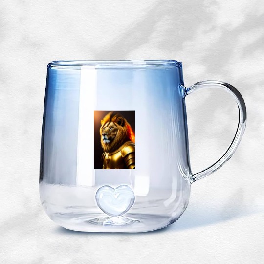 LION KING SOLIDER Gradient Glass Mugs