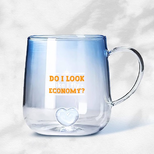 Do I Look Like I Fly Economy First Class Frequent Gradient Glass Mugs