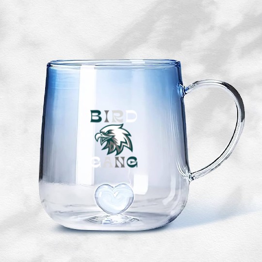 Eagle Bird Gang Funny Philadelphia Gradient Glass Mugs