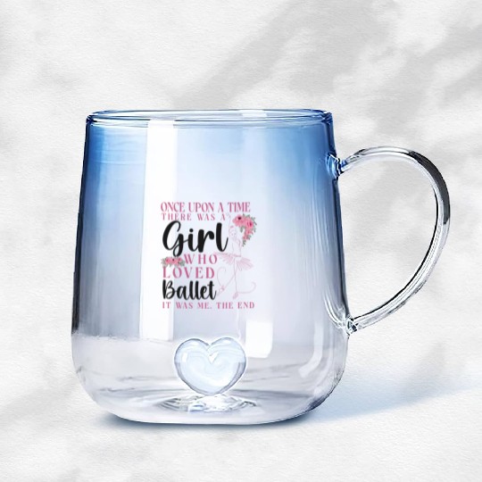 Ballet Dancer Dance Girl Ballerina Gradient Glass Mugs