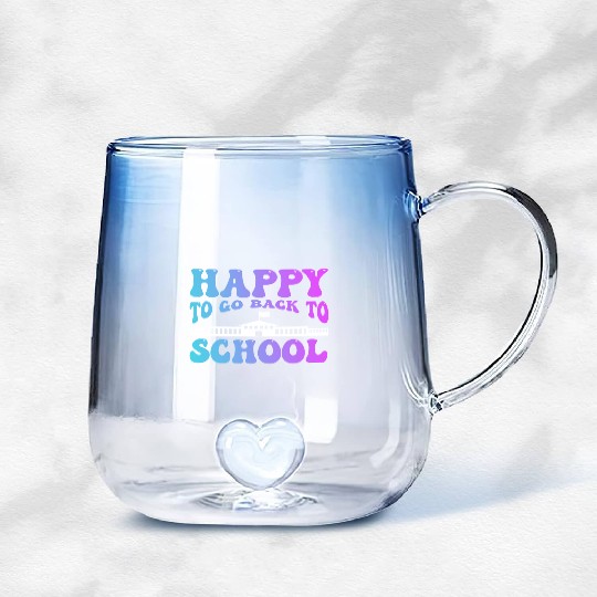 Back To School Gradient Glass Mugs