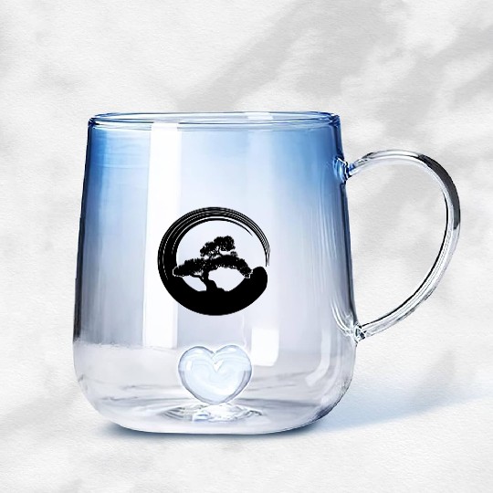 Bonsai Funny Japanese Bonsai Tree Whisperer Gift Gradient Glass Mugs