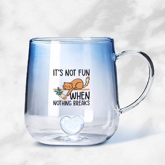 Mean Cat Drawing Line Art Cat Owner Pet Cat Gradient Glass Mugs