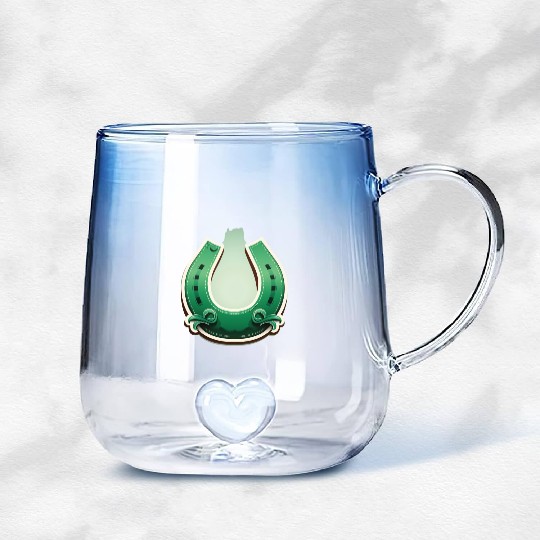 A horseshoe for good luck T--Gradient Glass Mugs