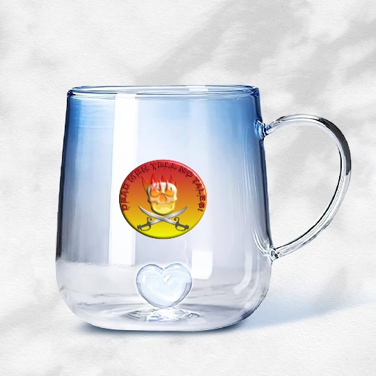 Dead men tell no tales Gradient Glass Mugs