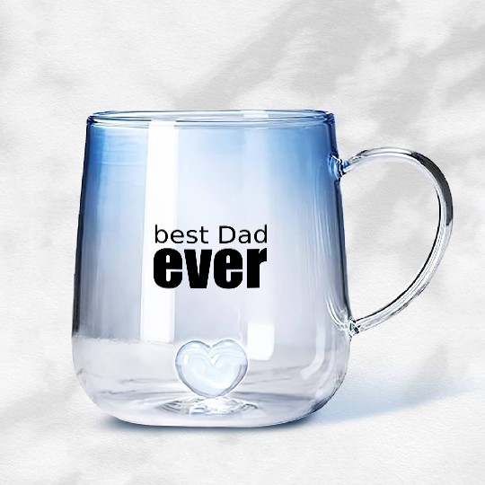 best dad ever - gift fathers day - father Gradient Glass Mugs