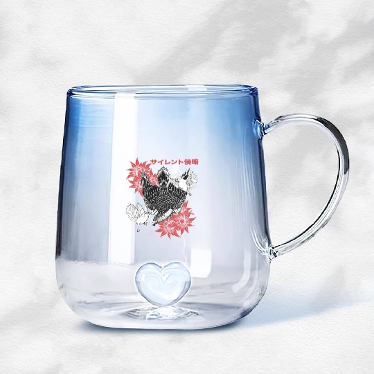 Birds Of Prey Falcon Gradient Glass Mugs