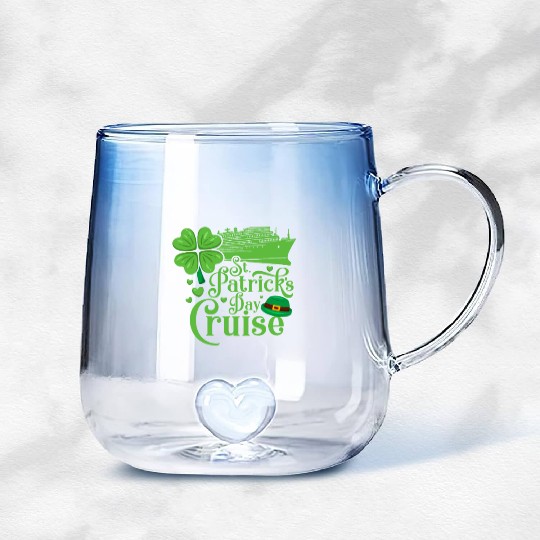 St. Patrick's Day Cruise Gradient Glass Mugs
