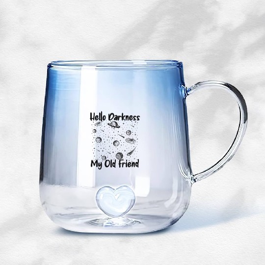 Hello Darkness My Old Friend Astrophysicist Gradient Glass Mugs