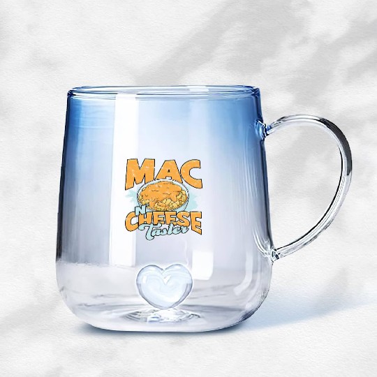 Mac N' Cheese Taster Pasta Food Macaroni Gradient Glass Mugs