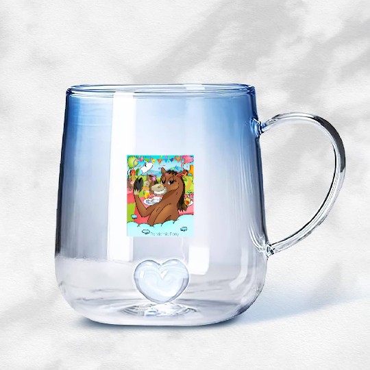 Pandemic Pony Gradient Glass Mugs
